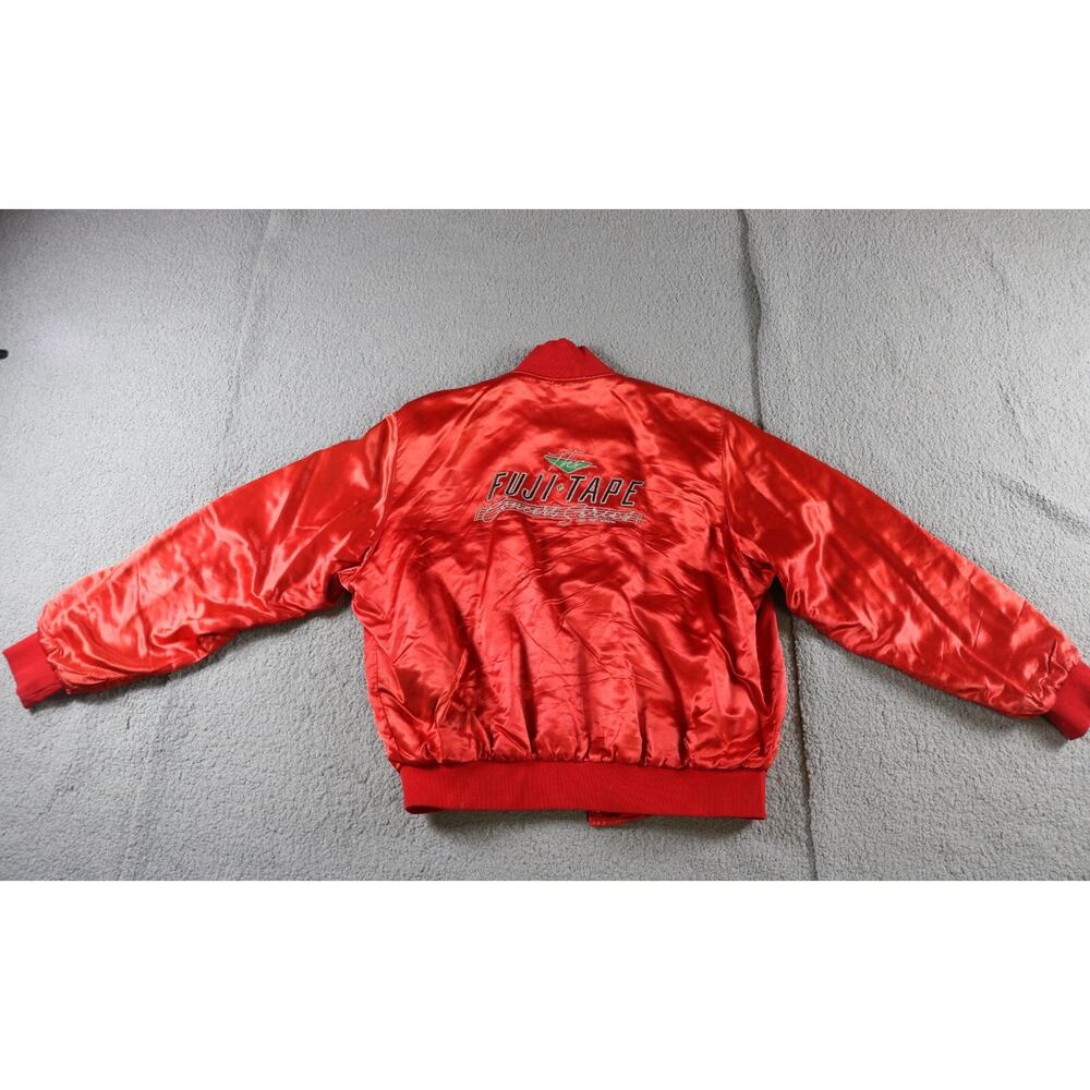 Fuji Tape Concert Series XL Red Bomber Jacket Birdie Radio City Music Hall VTG